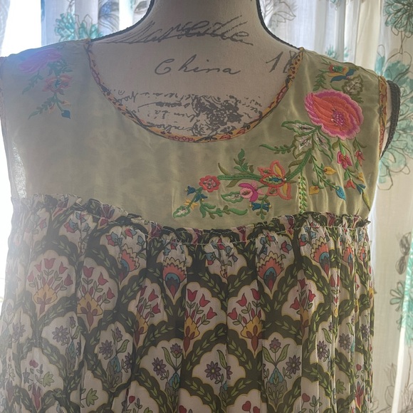 Anthropologie NWT Embroidery Beaded Ananya Tunic Dress by Tanvi Kedia - Picture 5 of 9